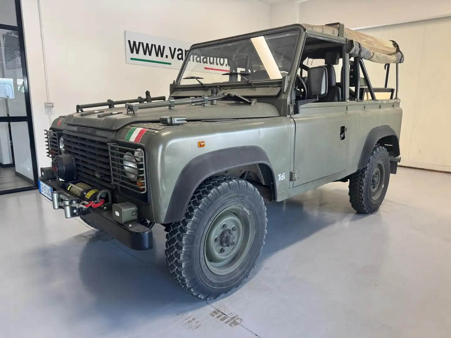 Land Rover Defender 90 2.5 Tdi SOFT TOP ESERCITO ITALIANO Groen - 1
