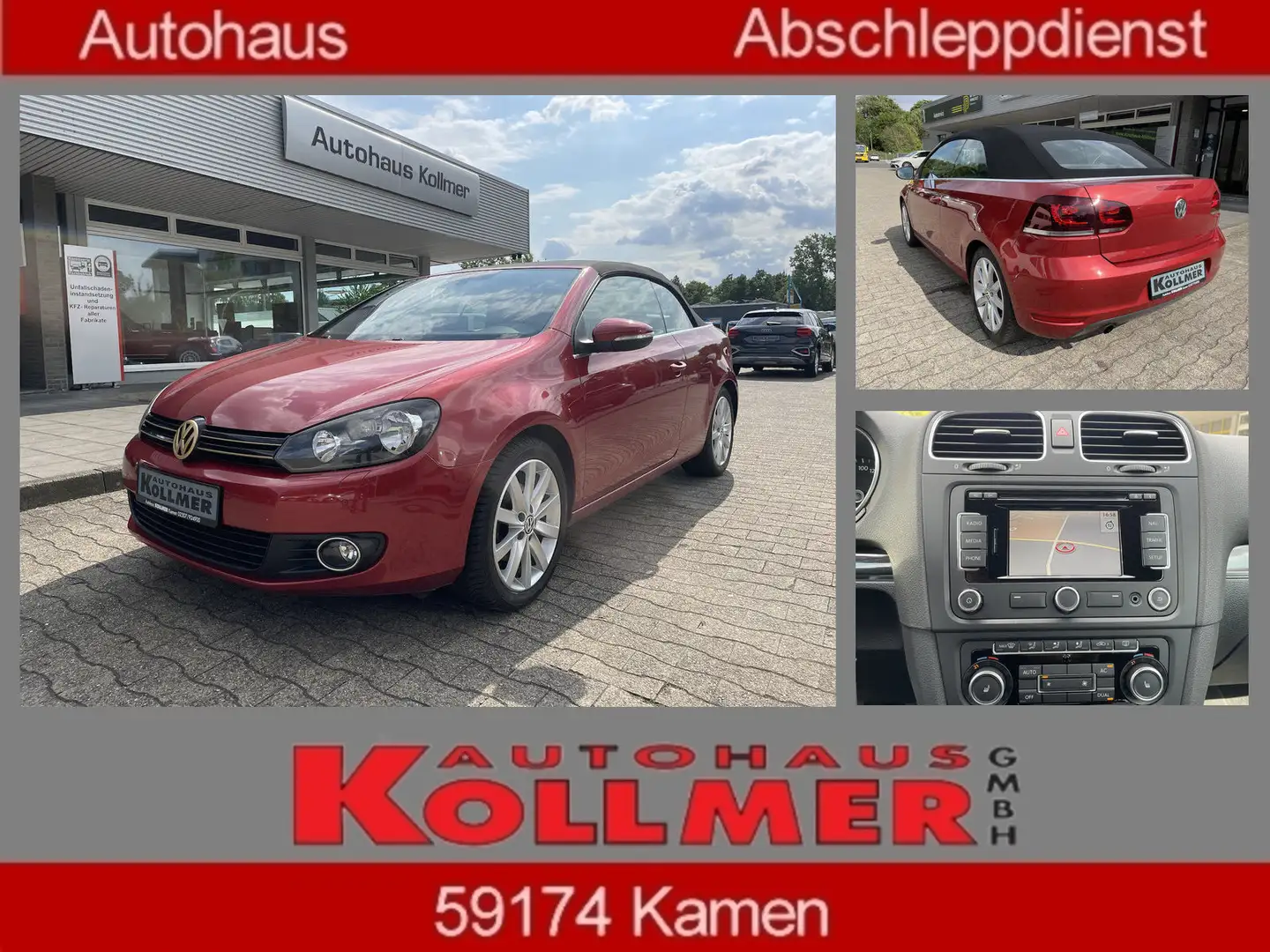 Volkswagen Golf Cabriolet 1.2 TSI Navi*PDC*SHZ*Scheckheft Rot - 1
