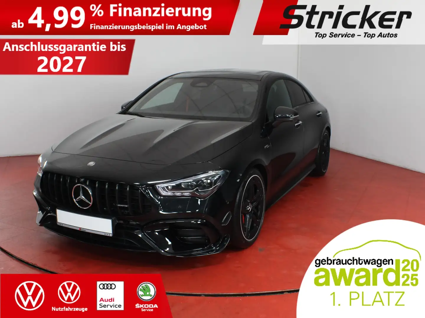 Mercedes-Benz CLA 45 AMG S Night-Paket 700,-ohne Anzahlung Head-up Burmest Schwarz - 1