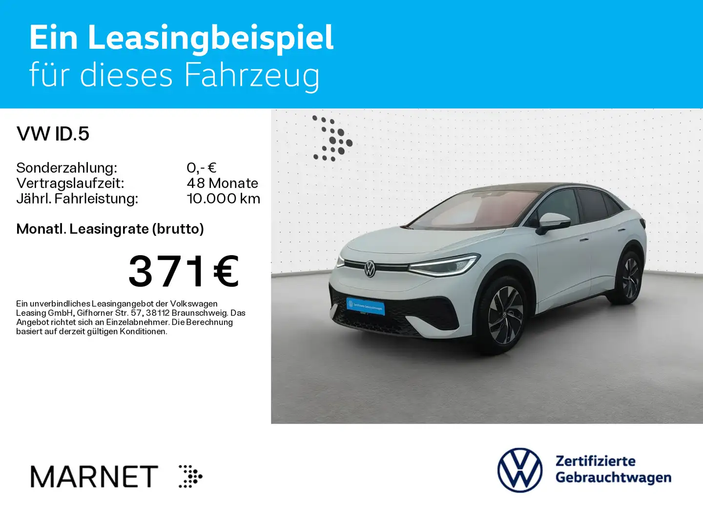 Volkswagen ID.5 Pro Navi*Wärmep.*IQ-Light*Kamera*Keyless*AS Weiß - 2