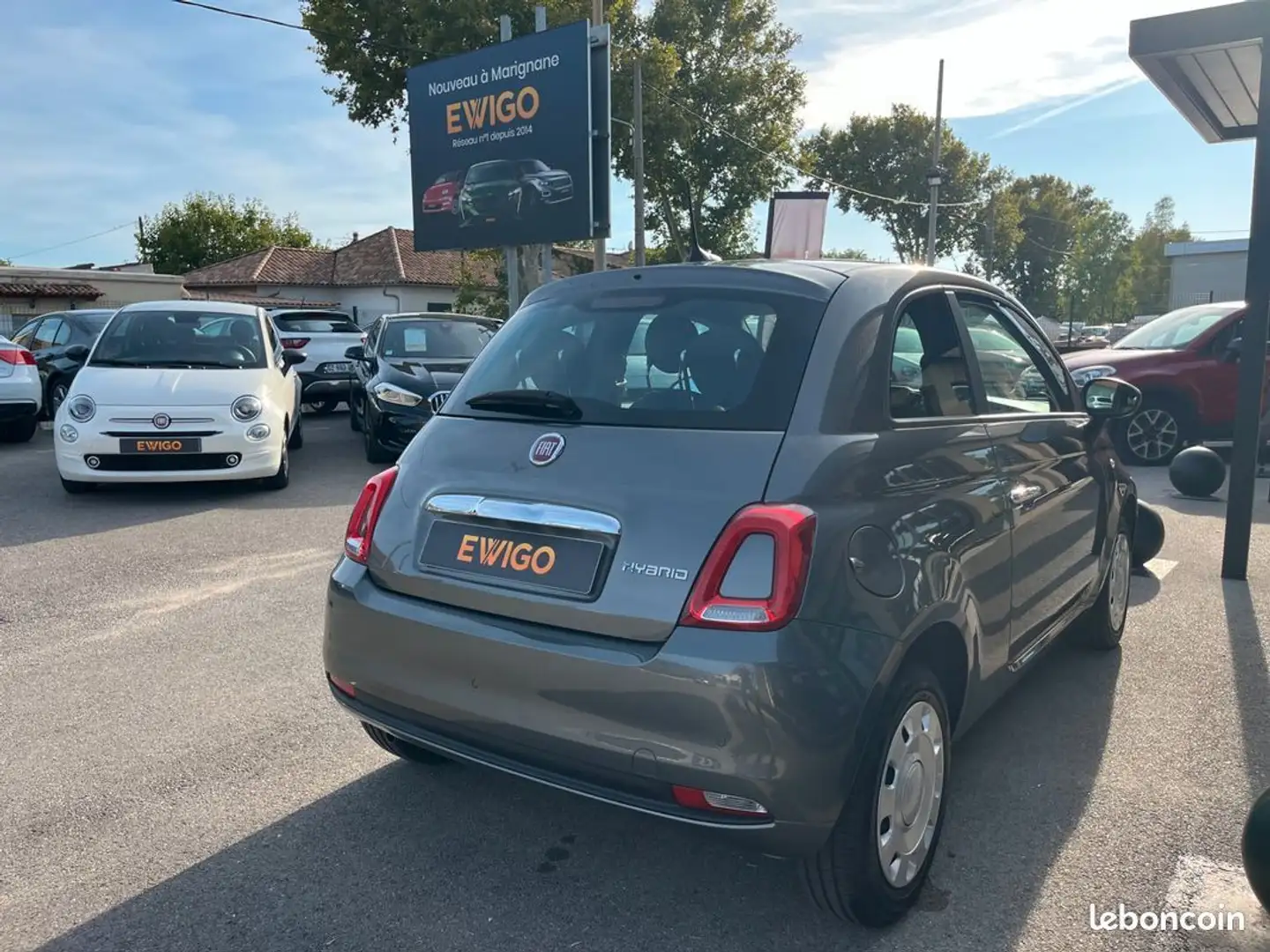 Fiat 500 1.0 70ch bsg s&s pack confort- apple carplay radar de recul Grau - 2