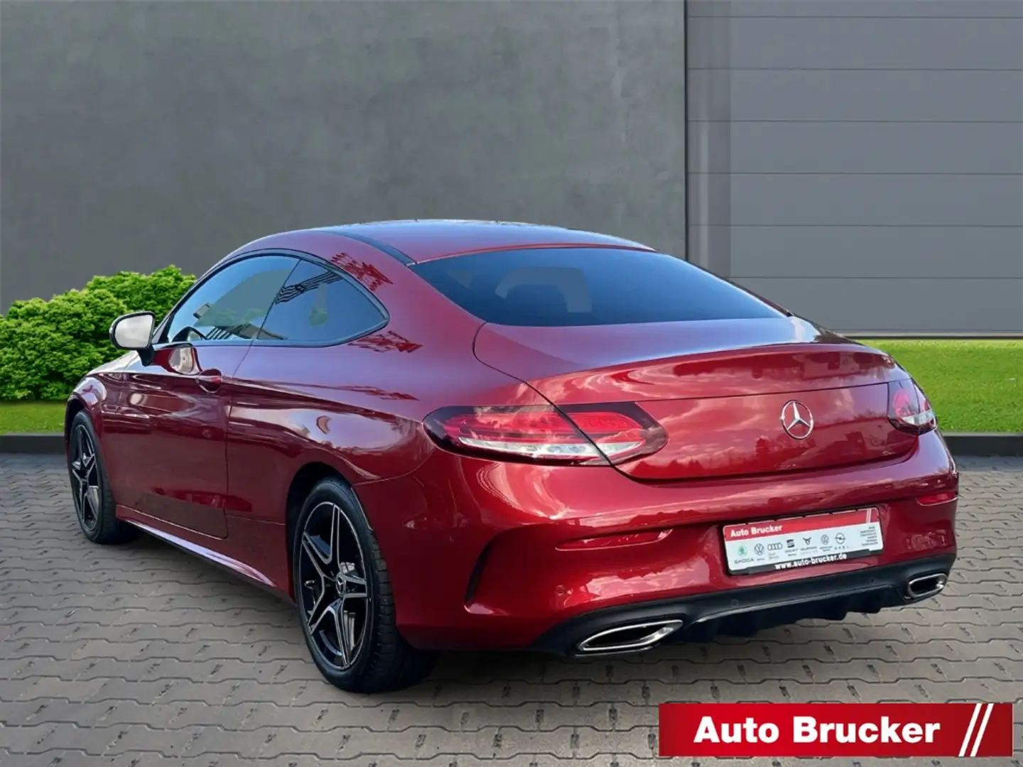 Mercedes-Benz C 300 -Klasse Coupe AMG+LED- MULTIBEAM+360GRAD+MEMORY Rood - 2