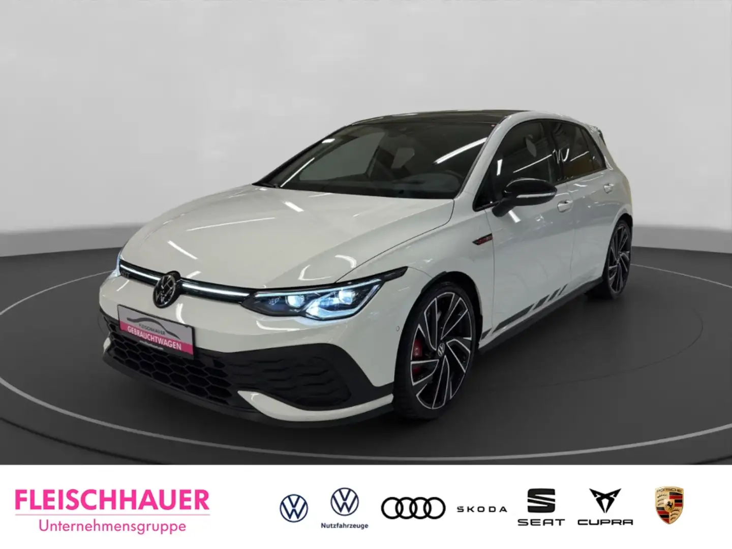 Volkswagen Golf GTI VIII 2.0 TSI Clubsport Matrix+Pano+Navi+HUD+App Blanc - 1