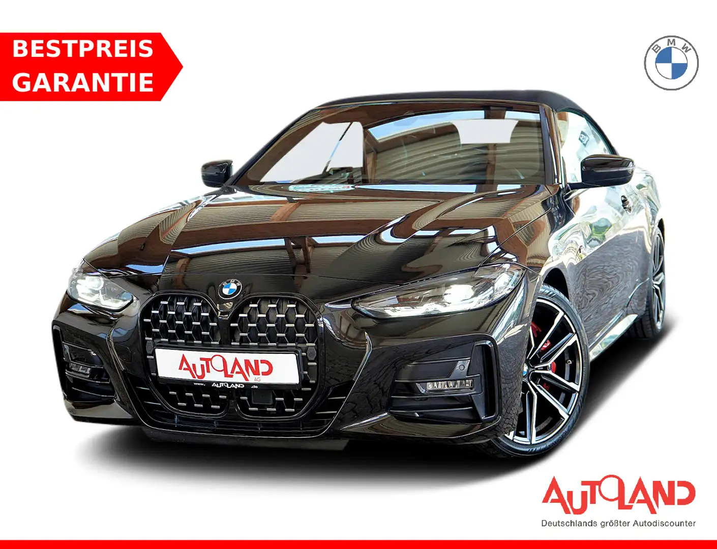 BMW 420 420i Cabrio M Sport Aut. LED ACC Navi Schwarz - 1