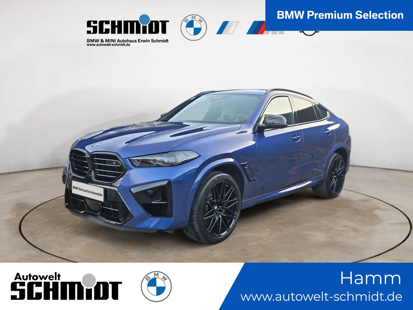 BMW X6 M Competition +Travel Paket +Innovationspaket Albastru - 1