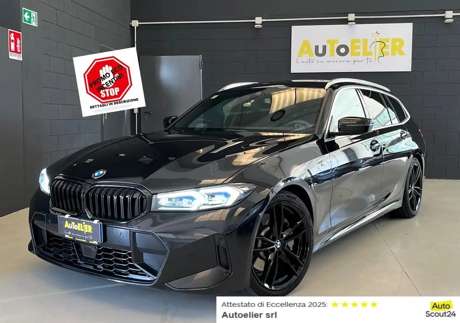 BMW 330 Serie 3 G21 Touring 330d mhev 48V MSport auto Nero - 1