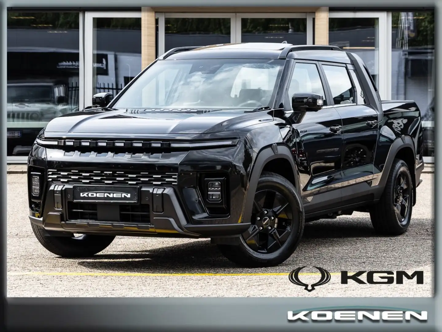 KGM Musso Musso EV Blackline 4WD 237 Pk Schwarz - 1