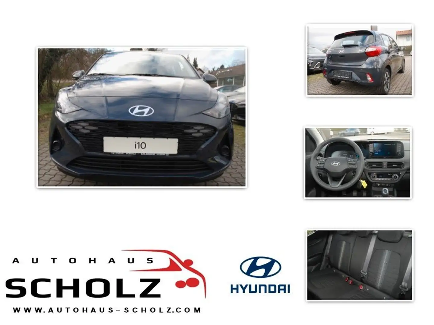 Hyundai i10 1.2 Trend M/T Komfortpaket, Navi, Klimaaut. Grau - 1