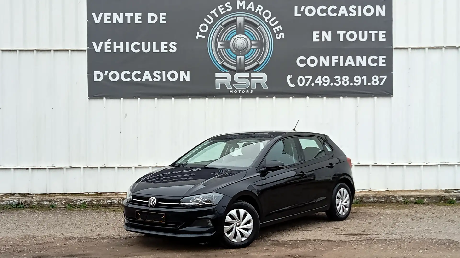 Volkswagen Polo 1.0 TSI 95 S\u0026amp;S DSG7 Lounge Zwart - 1