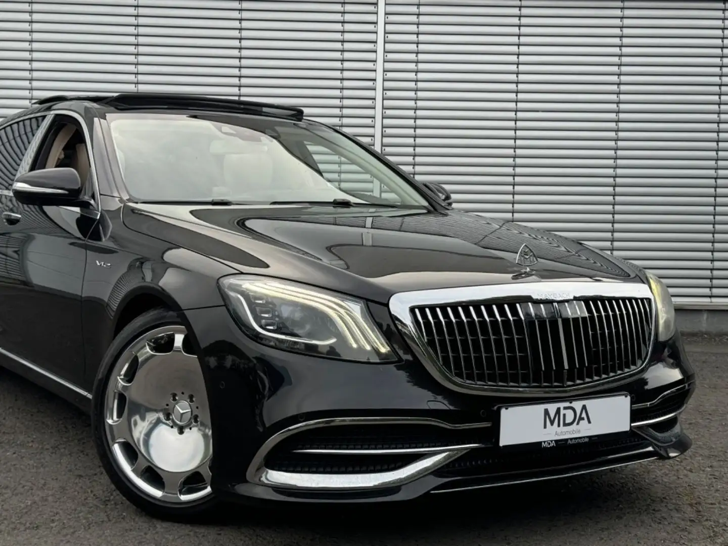 Mercedes-Benz S 500 S500 Orig.Maybach Voll Chauffeur Tisch Nachtsich Чорний - 2