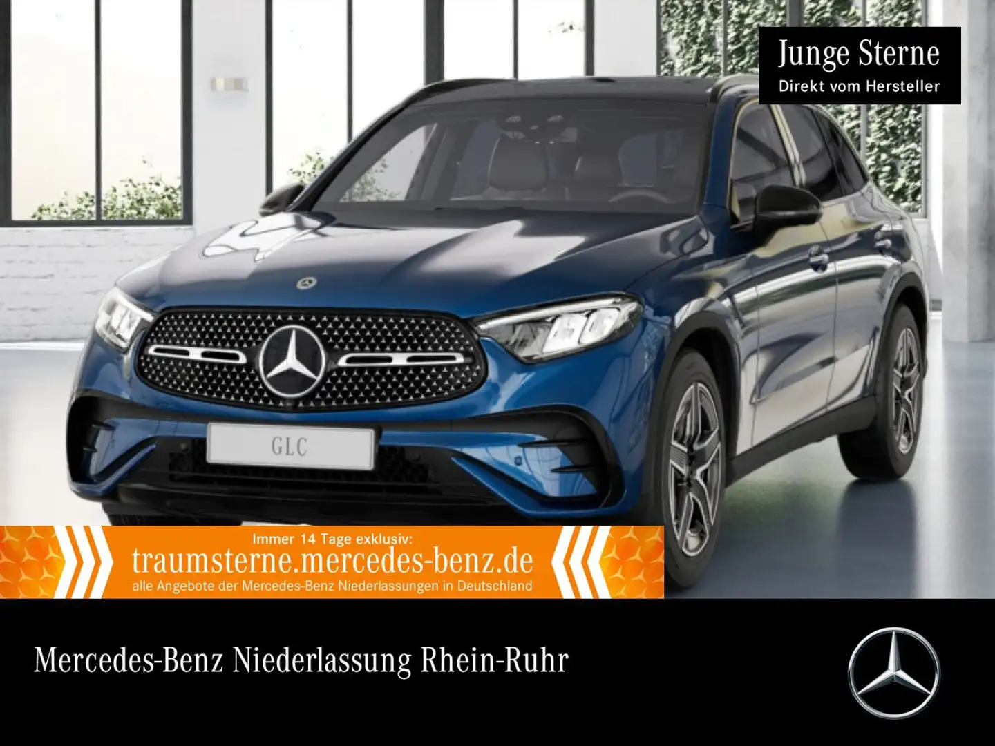 Mercedes-Benz GLC 300 4M AMG+NIGHT+PANO+AHK+LED+BURMESTER+9G Blau - 1