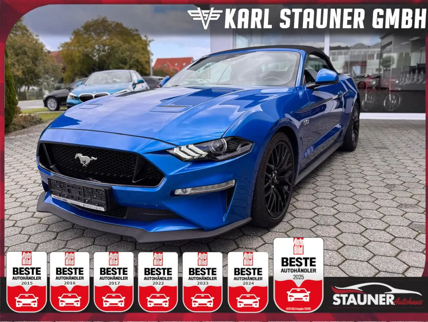 Ford Mustang GT Convertible 5.0 MAGNE-RIDE Blau - 1