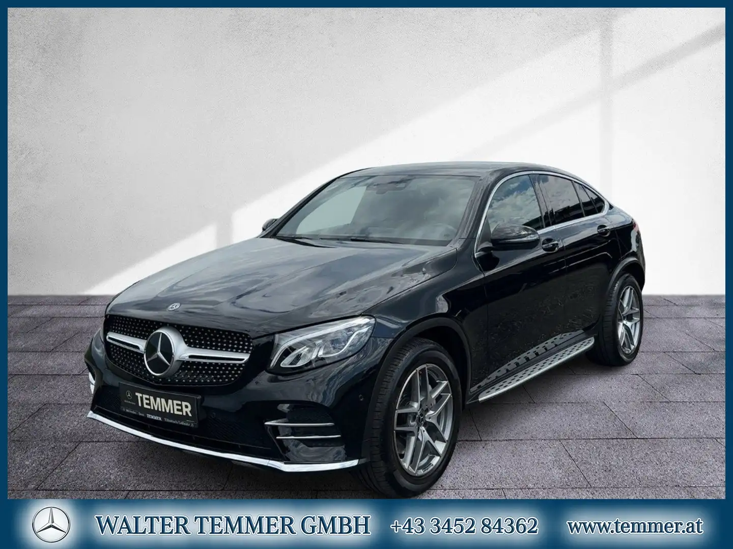 Mercedes-Benz GLC 250 d 4M Coupé AMG Distr LED Burmester Schwarz - 1