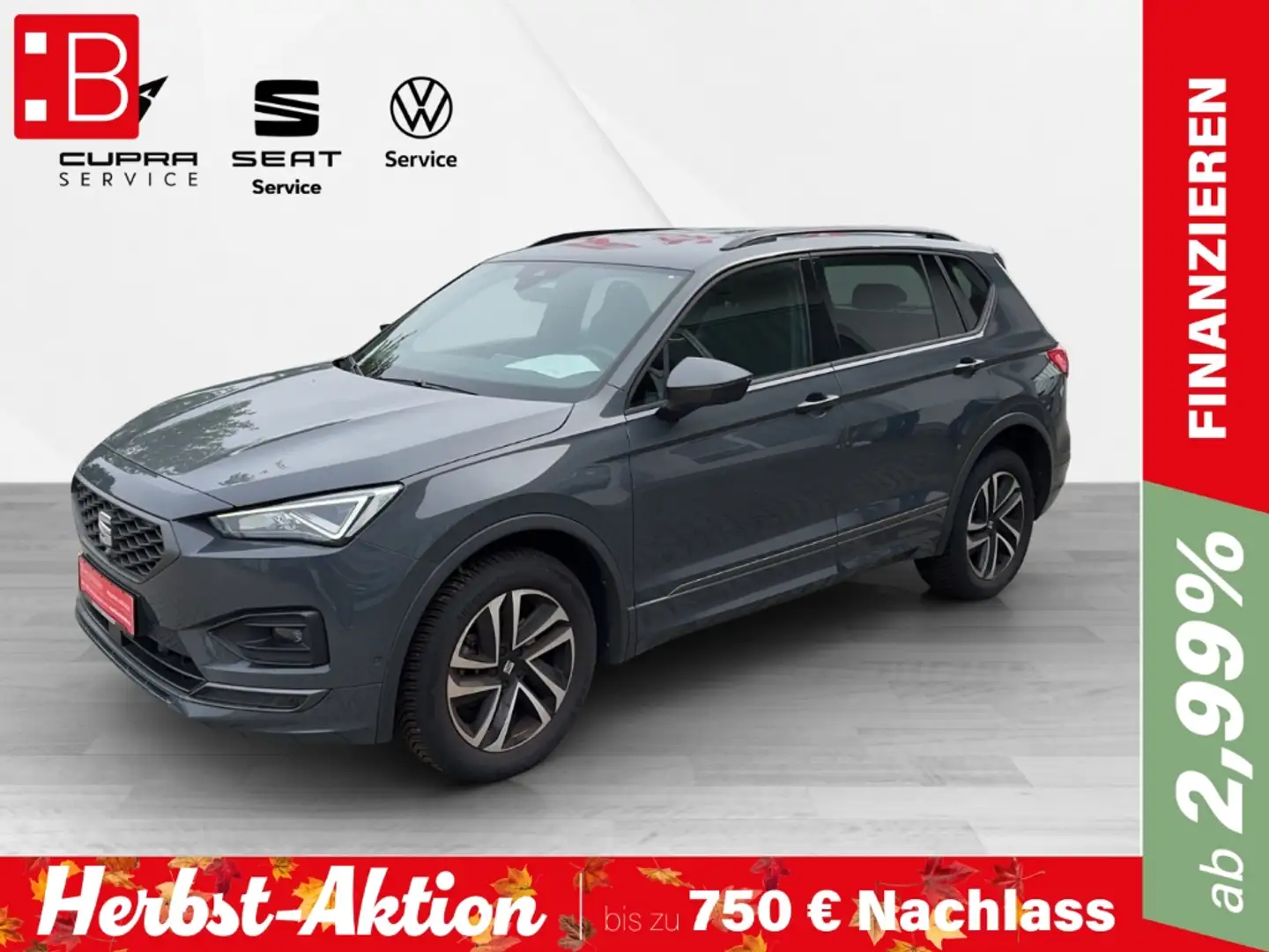 SEAT Tarraco 2.0 TDI DSG FR ab 399,-EUR 7-S. AHK Top eHeck FaPa Grau - 1