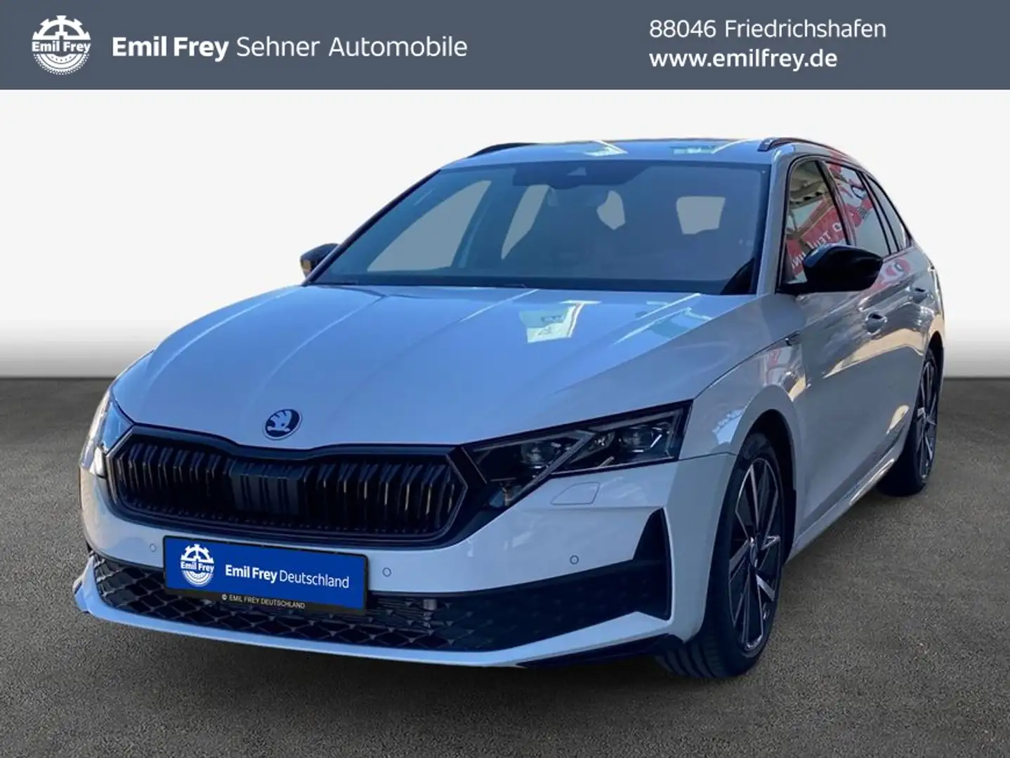 Skoda Octavia Combi 1.5 TSI mHEV DSG Sportline Blanc - 1