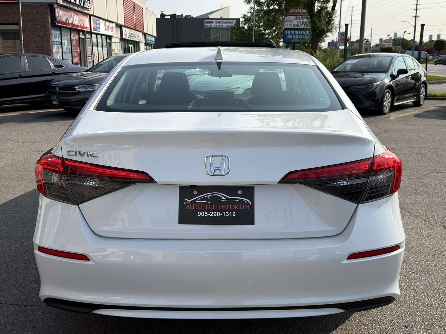 2022 Honda Civic EX Pearl White Sunroof | Honda Sensing | Htd Steer — снимка 1