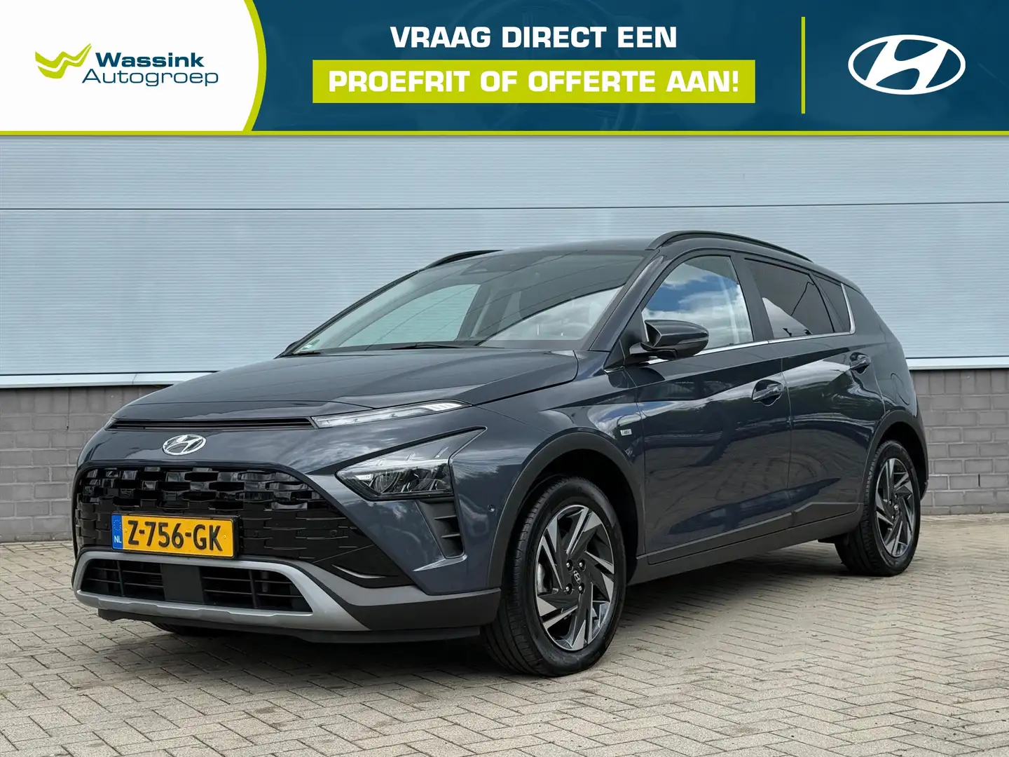 Hyundai BAYON 1.0 T-GDI 100PK 7DCT Automaat Premium I Navigatie Grijs - 1