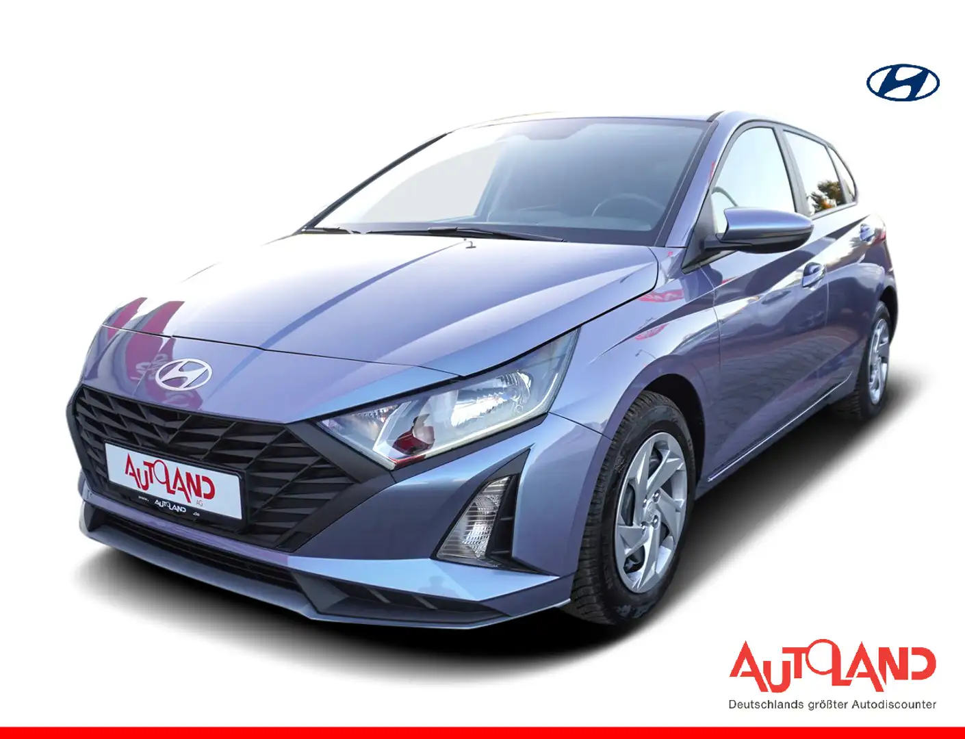 Hyundai i20 1.2 Navi Kamera Tempomat PDC Klima DAB Blau - 1