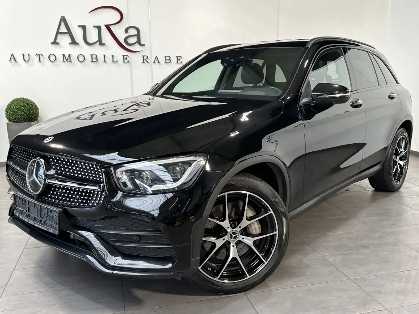 Mercedes-Benz GLC 400 4M AMG-Line NAV+LED+BURMESTER+360°+AHK Zwart - 1