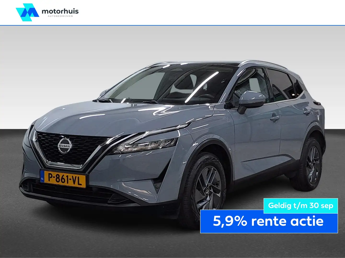 Nissan Qashqai 1.3 MHEV 140PK ACENTA PANODAK CARPLAY TEL LED CRUI Grau - 1