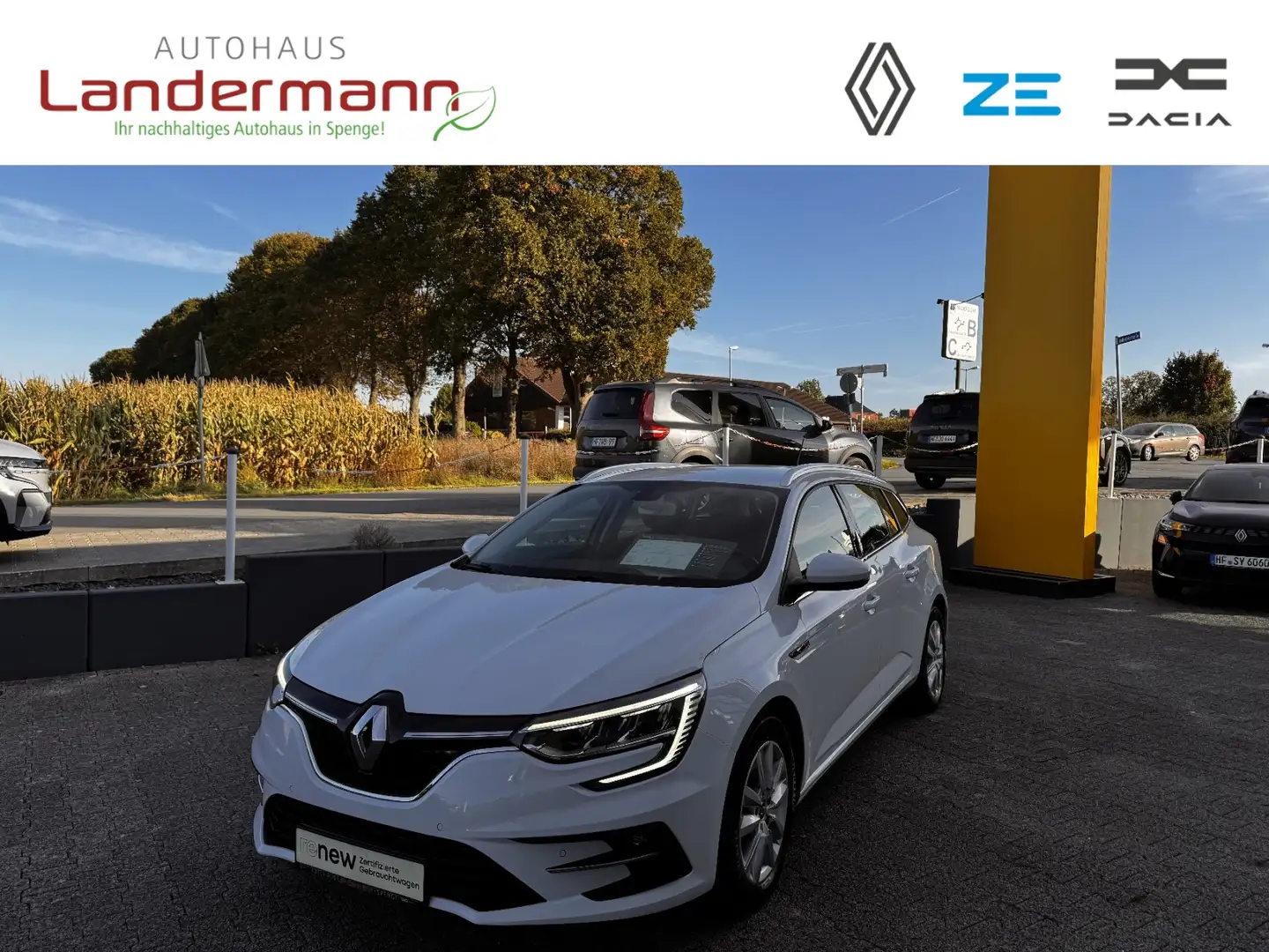 Renault Megane GRANDTOUR BUSINESS BLUE DCI 115 AHK+SITZH Blanc - 1