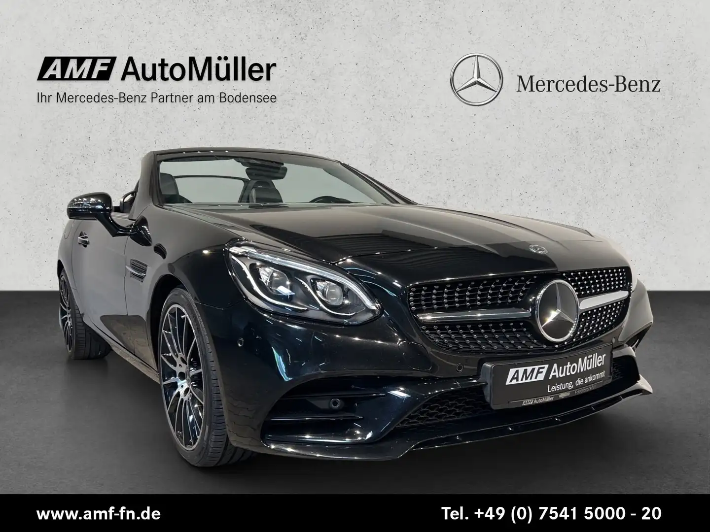 Mercedes-Benz SLC 180 SLC 180 AMG Line AUTOM.+DISTRO+LED+MEMORY+PDC+SH Czarny - 1