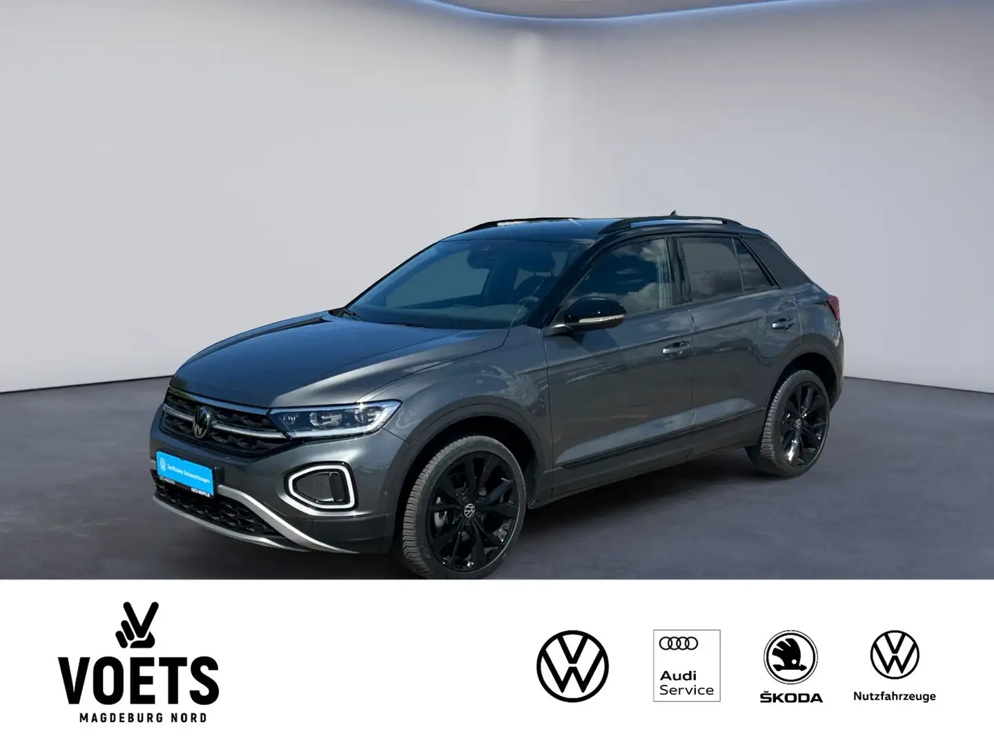 Volkswagen T-Roc 1.5TSI STYLE DSG LED+Navi+Sitzhzg.+PDC Grijs - 1