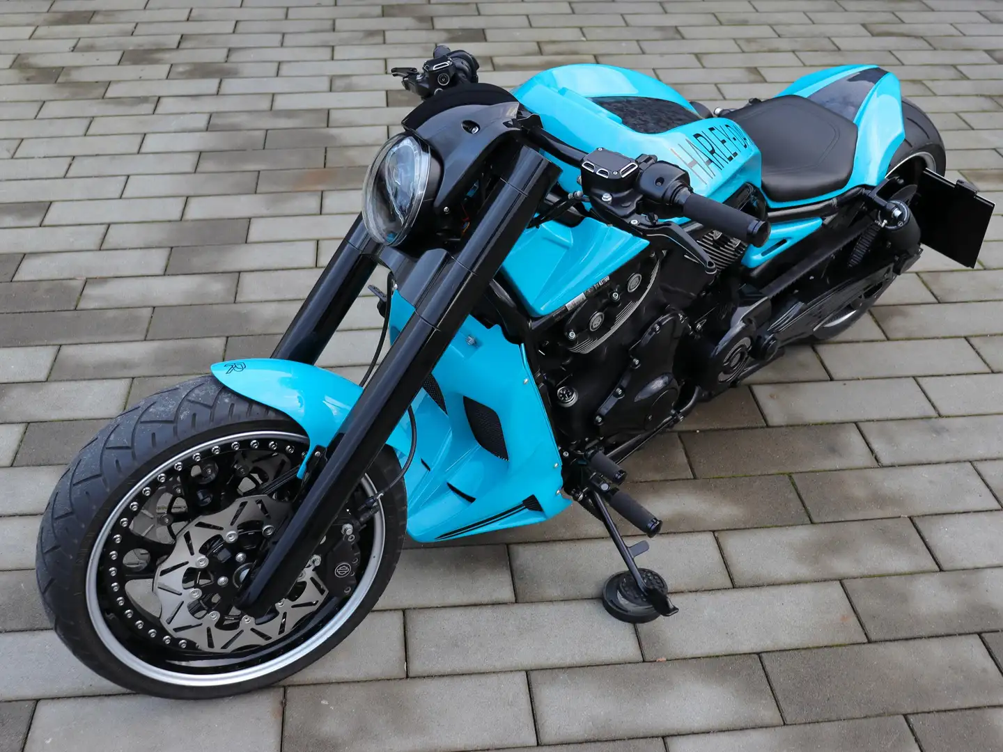 Harley-Davidson VRSC Night Rod Custombike 300er NLC Carbon Porsche Umbau Azul - 2