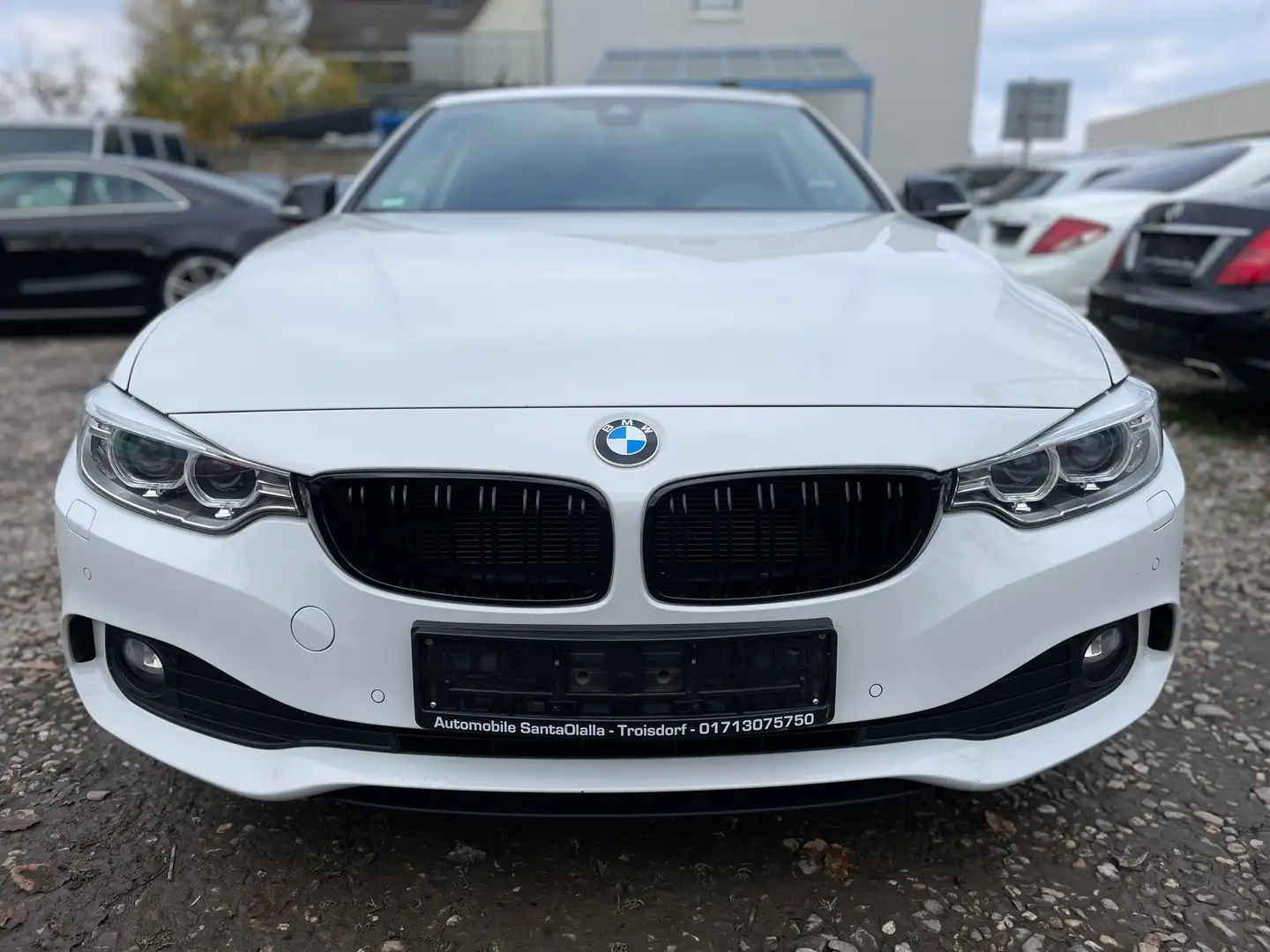 BMW 420 d Coupe Aut. Sport Line Scheckheft 8Fachbereift Blanc - 2