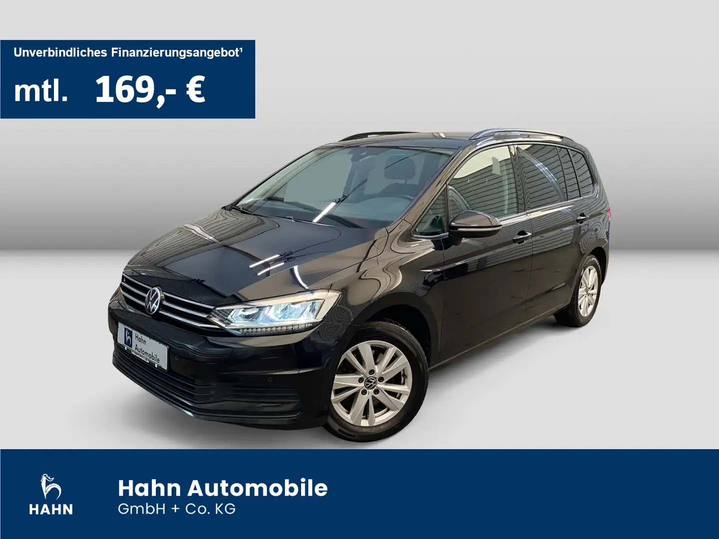 Volkswagen Touran 2.0 TDI DSG Comfortline Navi AHK LED PDC Zwart - 1