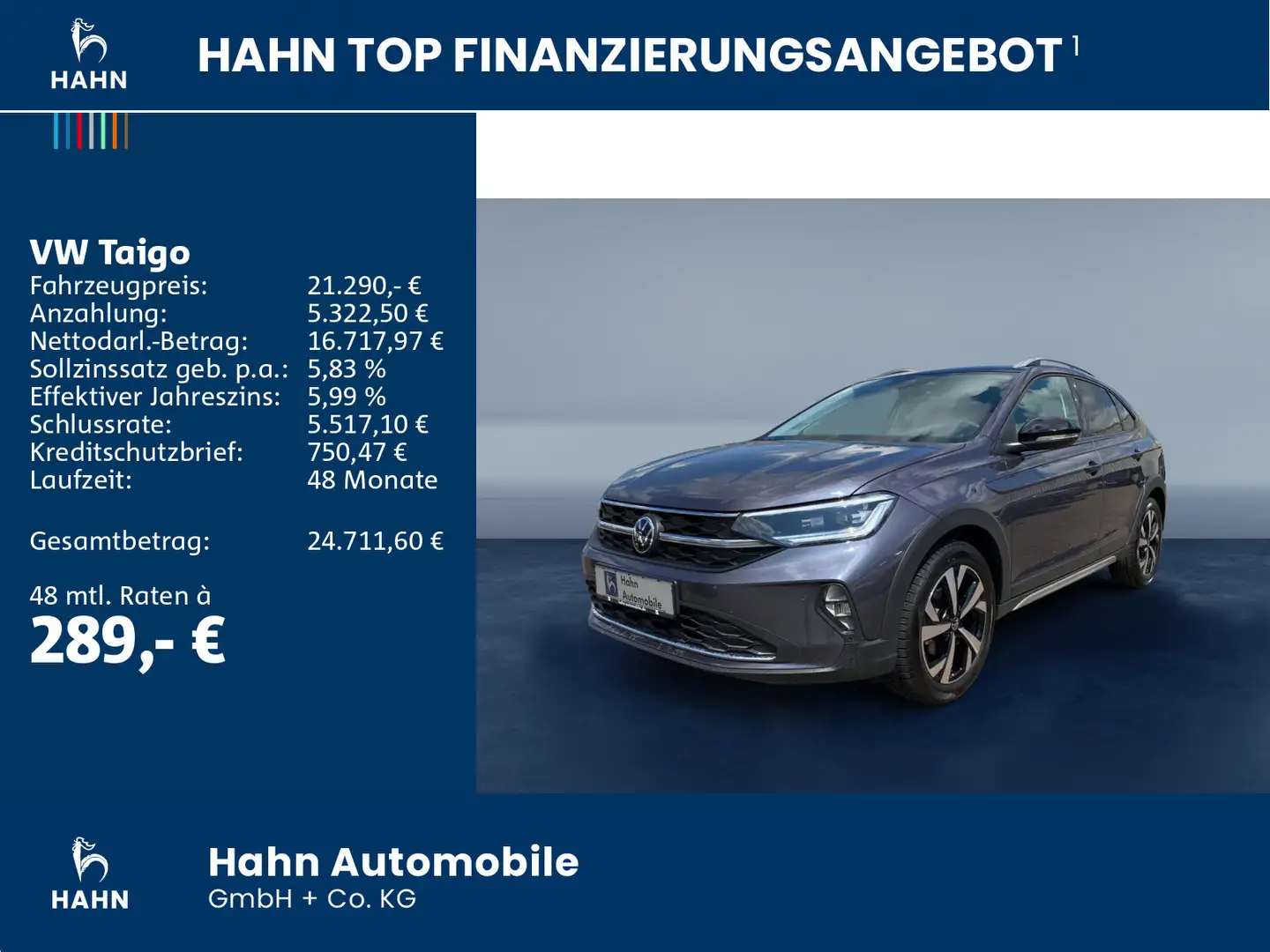 Volkswagen Taigo 1.0TSI Style DSG Climatr ACC Navi Sitzh Grau - 2