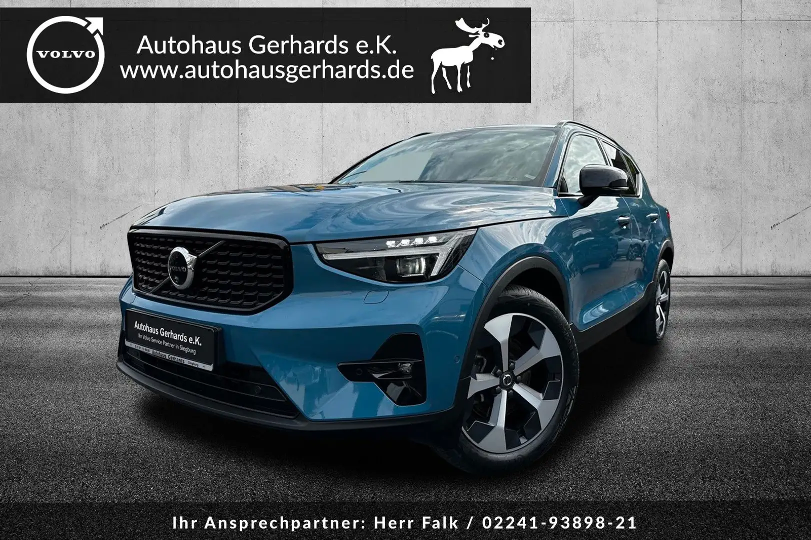 Volvo XC40 B3 Plus Dark Leder,Pano,360°,AHK,Pixel,ACC Blau - 1