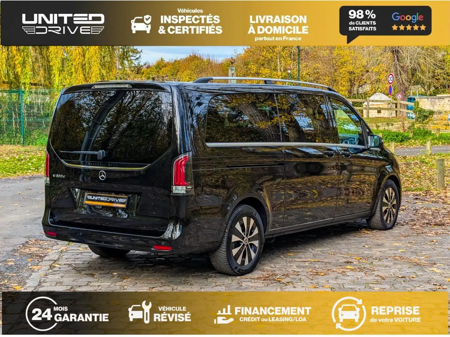 Mercedes-Benz V 300 V Extra Long 300 d - BVA 9G-Tronic  - BM 447 Extra Long Avantgarde - BVA PHASE 3 Noir - 2