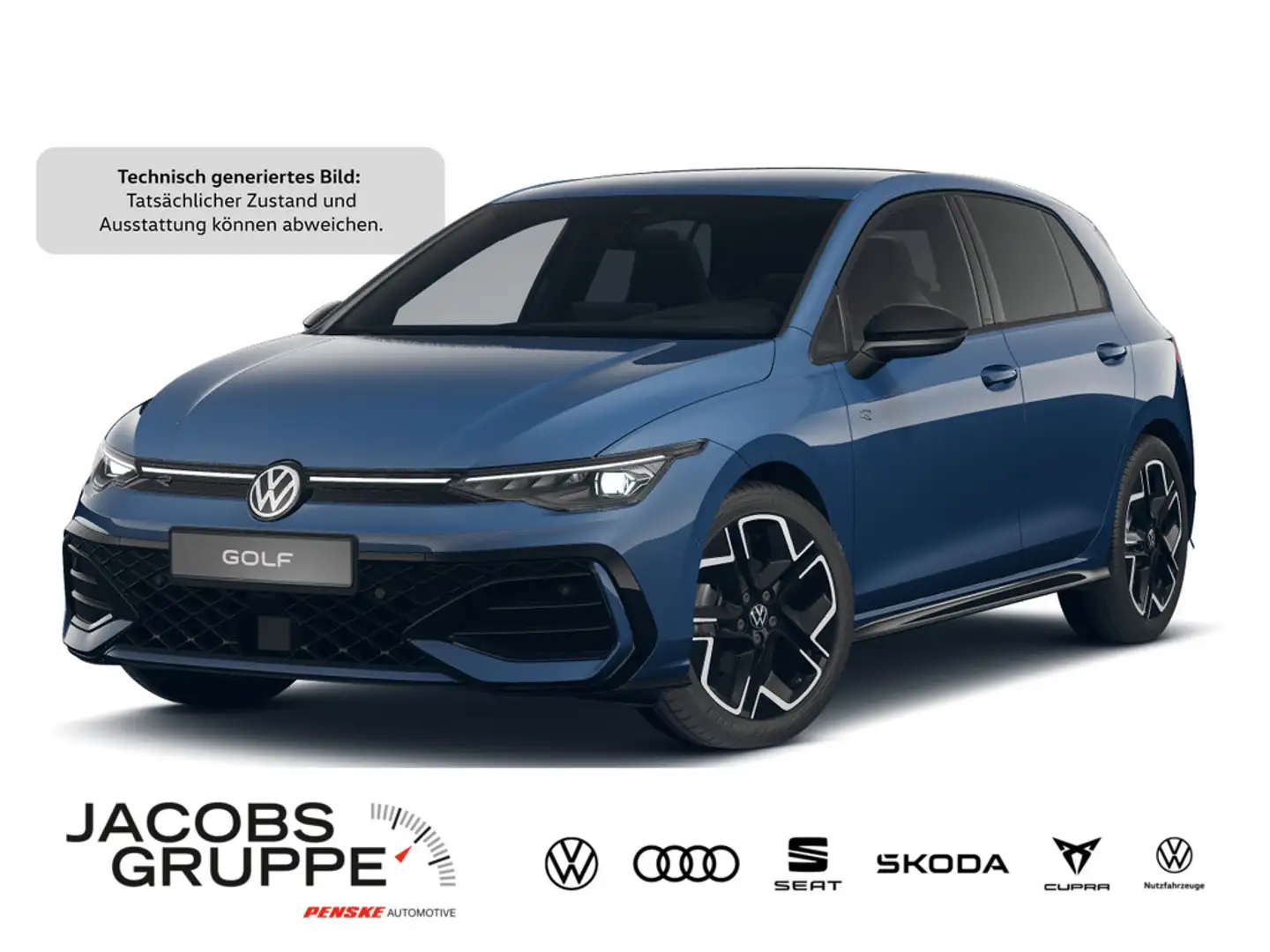 Volkswagen Golf VIII 2.0 TDI R-Line "Black Style" DSG,Na Blau - 1