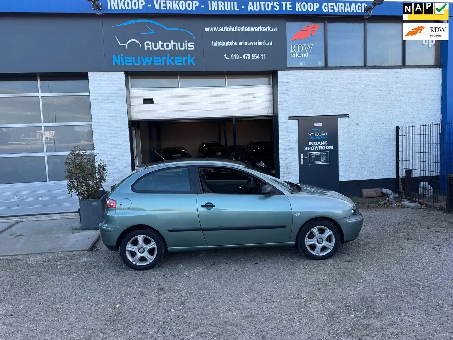 SEAT Ibiza 1.4-16V Sport- met Onderhoudshistorie, Airco, NAP Groen - 1