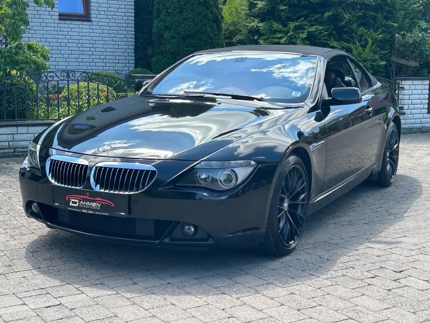 BMW 645 ci Cabrio*1.Hand*Exklusiv*Top Historie Noir - 1