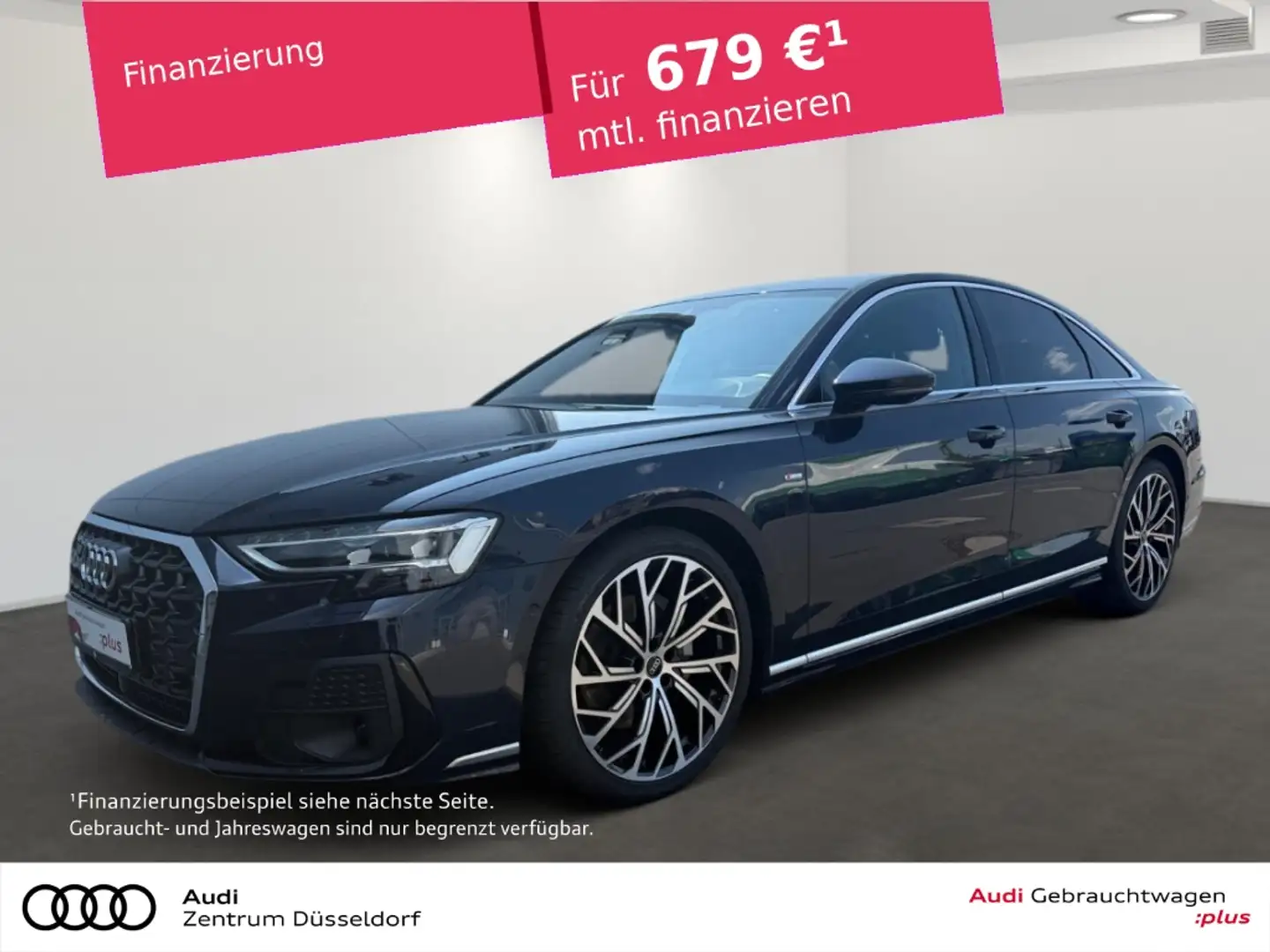 Audi A8 50 TDI quattro LEDER MATRIX 360 ACC Blau - 1