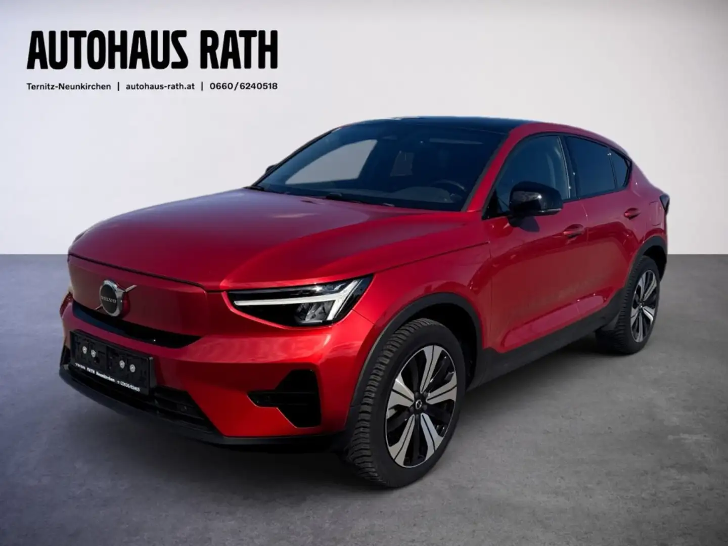 Volvo C40 Recharge Plus, Single Motor, Elektrisch Rot - 1