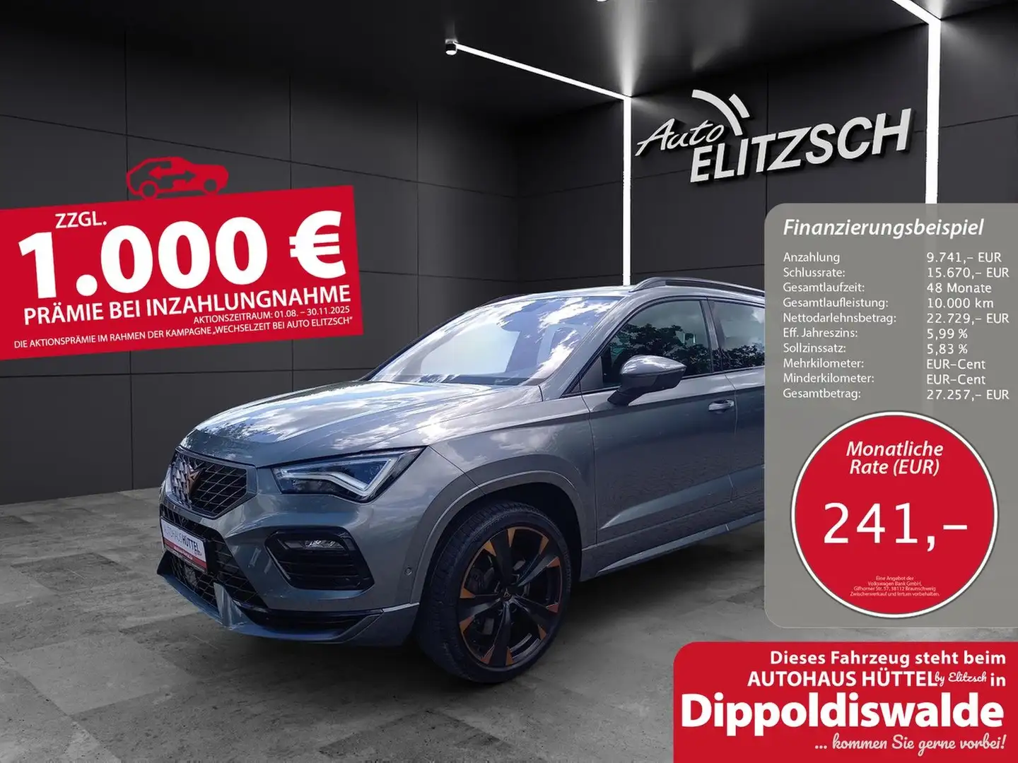 CUPRA Ateca 4Drive 2.0 TSI DSG PANO BEATS ACC Grau - 1
