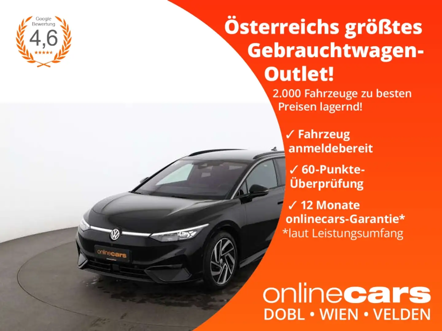 Volkswagen ID.7 Tourer Pro 77kWh Aut MATRIX AHK 360-CAM NAVI Schwarz - 1
