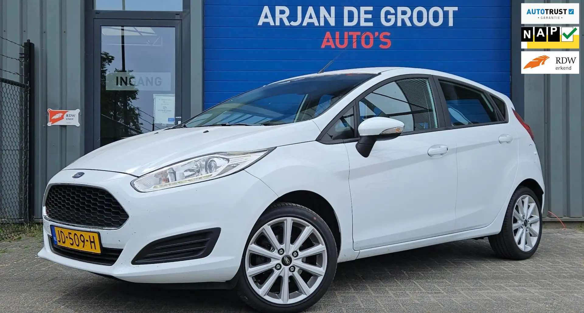 Ford Fiesta 1.0 Style 5DRS Airco Navigantie Cruise NAP! LED Blanc - 1