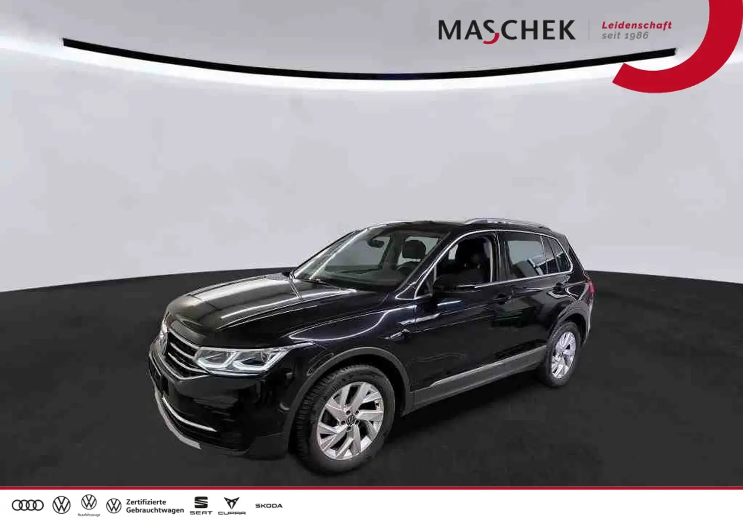 Volkswagen Tiguan Elegance 2.0 TDI DSG Pano IQLight RearView 4xSitzh Schwarz - 1