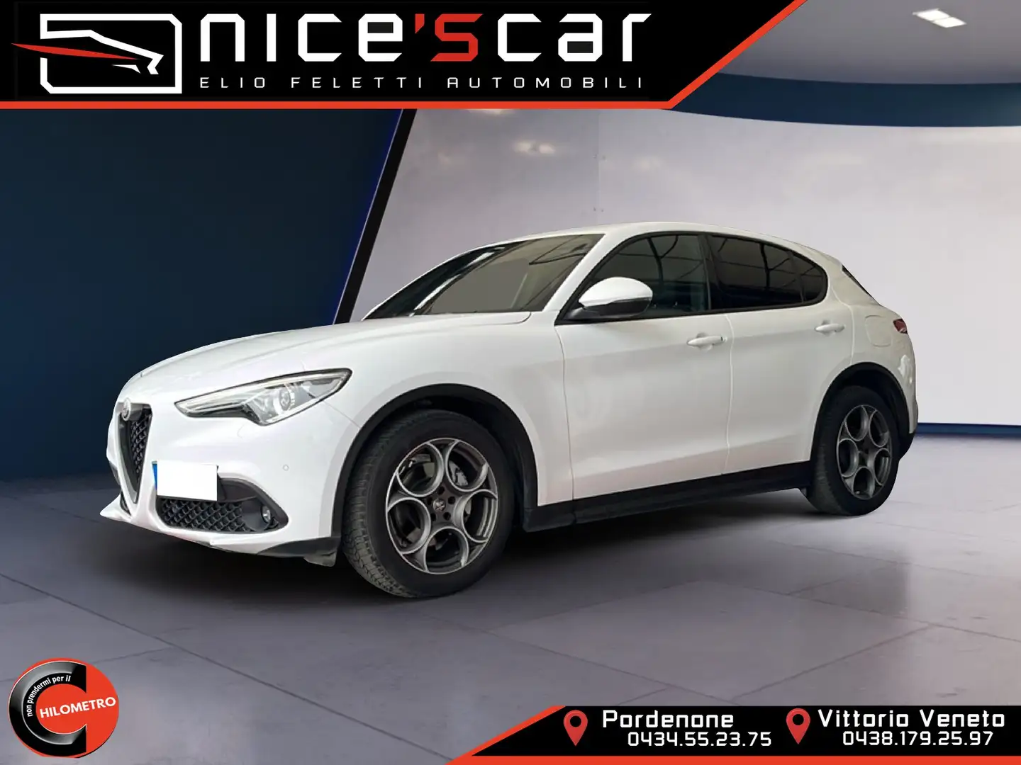 Alfa Romeo Stelvio Stelvio 2.2 Turbodiesel 160 CV AT8 RWD Sprint Bianco - 1