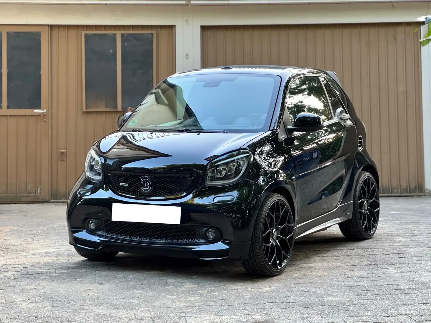 smart forTwo Brabus Cabrio LED Navi Leder Noir - 1