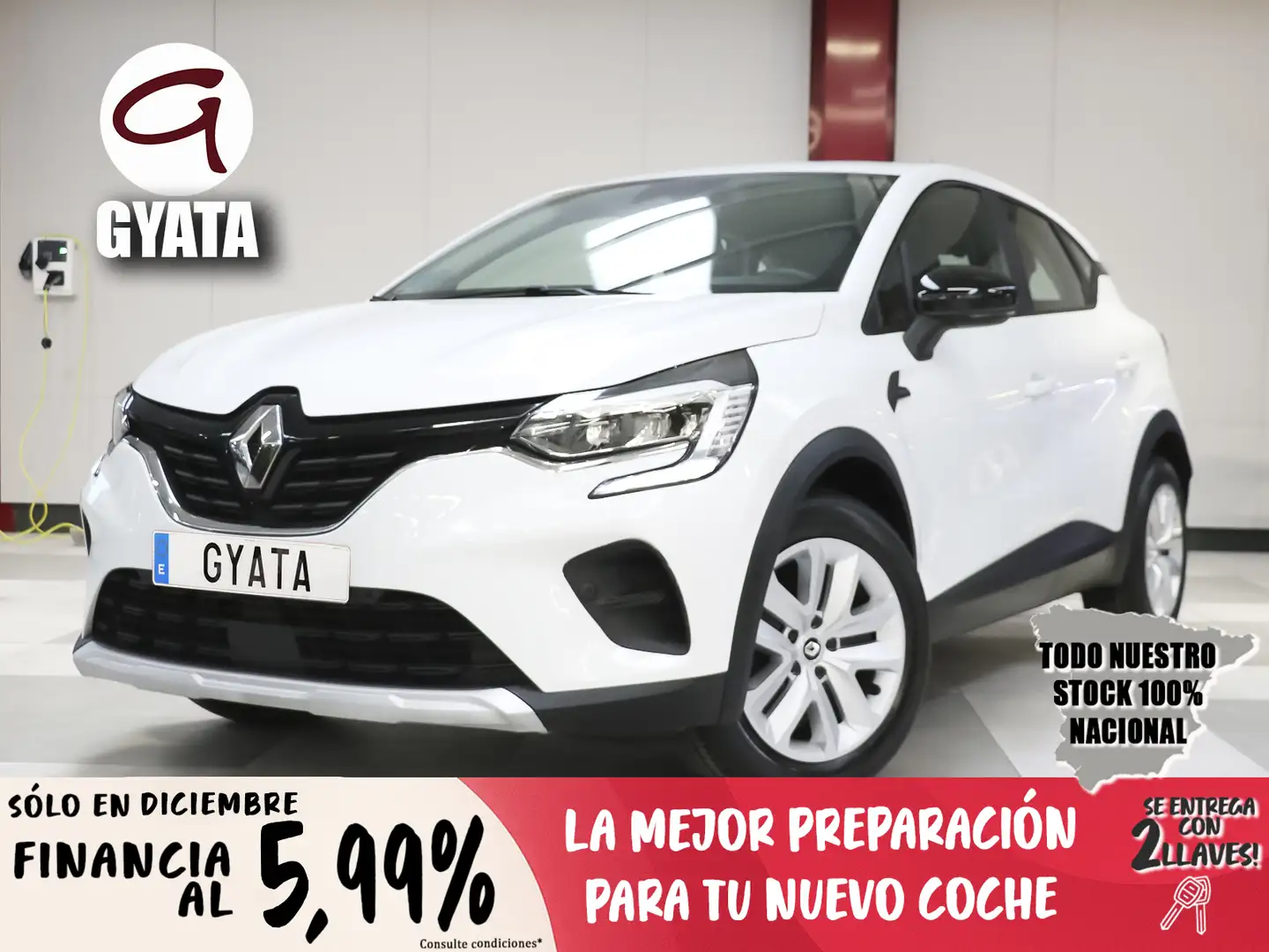 Renault Captur TCe Intens 74kW GLP Blanc - 1