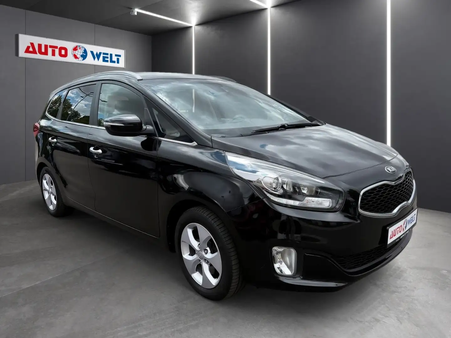 Kia Carens 1.6 GDI 7-Sitzer Klimaaut. Nav AHK R-Cam Schwarz - 2