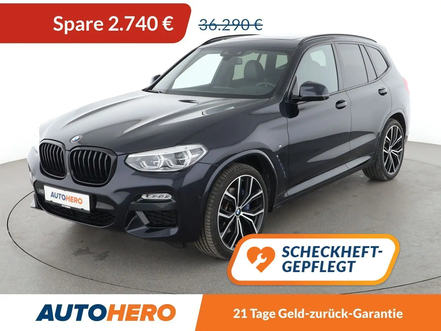 BMW X3 xDrive 25d M Sport Aut.*NAVI*LED*ACC*HUD*H&K*360° Schwarz - 1