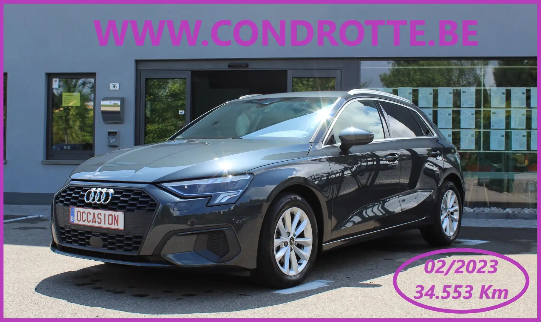 Audi A3 A3 SB 30 TFSI 110 CV S-TRONIC ATTRACTION Gris - 1