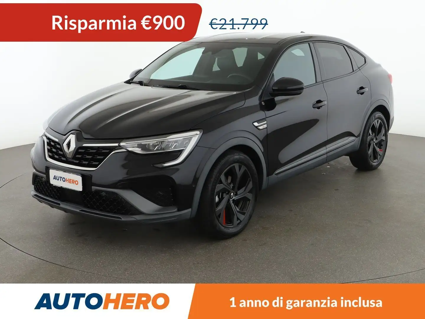 Renault Arkana 1.6 Hybrid E-Tech R.S. Line 145 CV FHEV Noir - 1