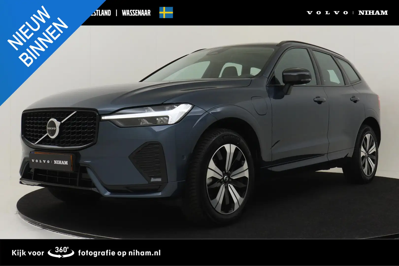 Volvo XC60 T6 PLUG-IN HYBRID AWD PLUS DARK -PANO.DAK|POWER-SE Blauw - 1